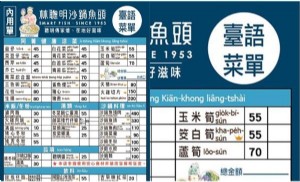 店員台語超溜！嘉義林聰明沙鍋魚頭「啟用台文菜單」　網推爆：衝這張去吃_圖